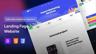 Build Landing Page Website a Fully Responsive with Modern UI/UX In Bootstrap | No Talking