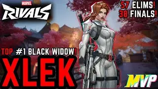 Top #1 Black Widow - XLEK - 38 Finals Widow Gameplay! Marvel Rivals Season 4