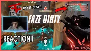 REACTION TO FAZE DIRTY VALORANT MONTAGE - 