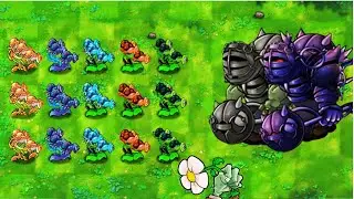 PVZ Fusion 3.2 Challenge - 25 Plants Vs 50 Max Level Zombies - Who Will Win?