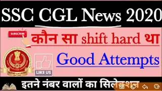 Ssc cgl Cut off 2020