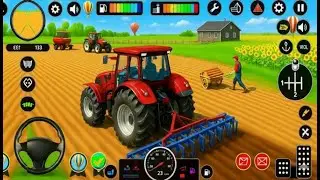 Modern Tractor Farming Driving Simulator 3D - Live Gameplay 🚜 | Android Tractor Games #2