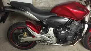 Homemade silencer exhaust Honda CB600F Hornet