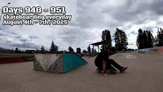 Days 948 - 951 of 1055 total days skateboarding every single day