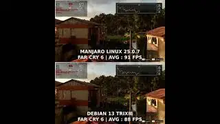 Debian 13 Trixie VS Manjaro 25.07 | Linux Gaming FPS Benchmark Test (2025)