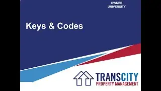 Keys and Codes | Transcity Property Management