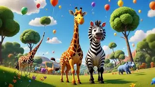 The Giraffe&rsquo;s Silly Dance Party 🦒🕺 | Fun Kids Story Song | Learning and Dance Adventure for Children