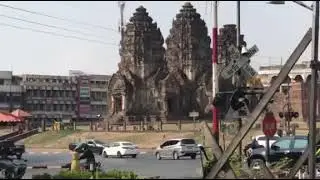 Ancient structure in the Modern city || Angthong Province Thailand