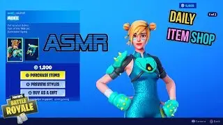 ASMR | Fortnite NEW Moxie Skin and Clobber Axe! Item Shop Update 🎮🎧Relaxing Whispering😴💤
