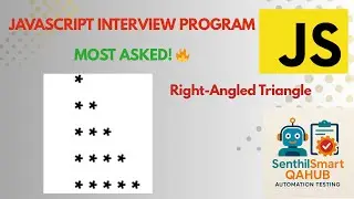Right-Angled Triangle Star Pattern Program in JavaScript | JavaScript Pattern for Interviews