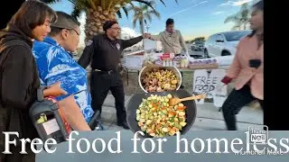 Met a Security Guard Again When Giving Food To Homeless People But