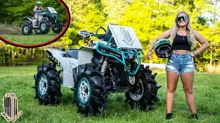 Её первая поездка на Can-am Renegade AQUAGADE! *ОНО В ТРЯСКУ*