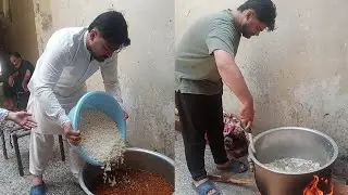 Butt family cooking vilog 10 kg matter pulao daag ajj Usman bhi or fareha noor nay bani daag