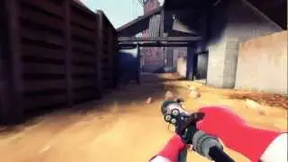 Spy caught by Medic beam