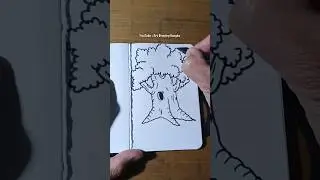 Cara Menggambar Pohon 🌲 #drawing #ayomelukis #sketch