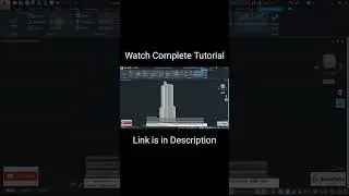 Creating a Model of Burj Khalifa in AutoCAD 3D #shorts  #ytshorts #autocad