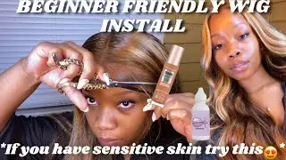 BEGINNER FRIENDLY WIG INSTALL| HAIR PRODUCTS FOR SENSITIVE SKIN