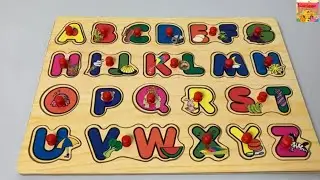 Best Alphabet learning toys for toddlers, preschool kids. Fun way to learn alphabet with ABCD puzzle