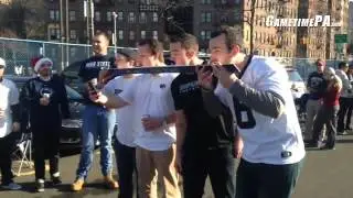 #PennState fans also keeping alive the tradition of shotski in NYC. #ydrpsu