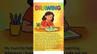 my hobby #drawing #hobby #englishlanguage #learnenglish #spokenenglish