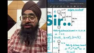 NEET22 the ratio of distance travelled by a freely falling body in first second third and fourth se￼