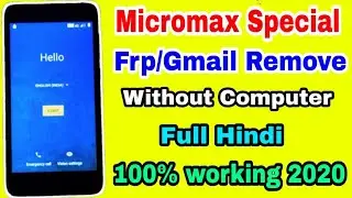 Micromax frp special || All micromax Frp/Gmail remove easy trick  June 2020 || Ranjeet Thakur