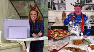 Chicago Metallic Set of 2 Colored Baking Sheets on QVC