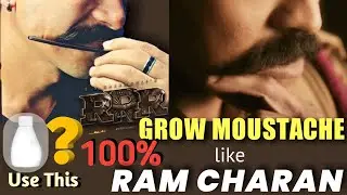 Use this to Grow Perfect Moustache like RAM CHARAN | #rrr #ramcharan style