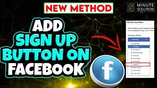 How to add sign up button on facebook 2024