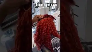 Traditional Sew In Weave🎈Red Hair Color Water Wave Bundles | Middle Part Leave Out Ft.#ulahair