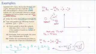 Discrete energy and Radioactivity example