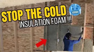 DIY Garage Wall Insulation 🥶❄️ | How We Inserted Insulation Foam