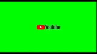 YouTube logo animation green screen
