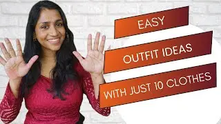 Easy Outfit Ideas with just 10 clothes | Wardrobe Essentials | Everyday Outfits