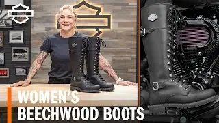 Harley-Davidson Women's Beechwood Skull Motorcycle Riding Boot Overview
