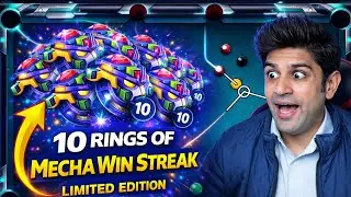 THIS IS INSANE 😱 I Got 10 Mecha Win Streak Rings | 8 Ball Pool