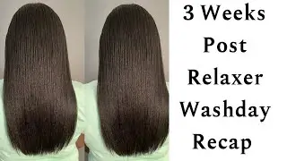 3 Weeks Post Relaxer Wash Day Recap #shorts #relaxedhair #relaxedhairwashday #relaxedhairroutine
