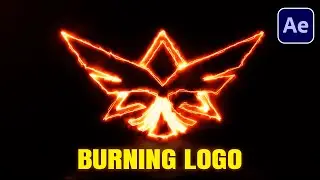 How to create Burning (Fire) Logo Animation Tutorial in After Effects | Free Plugin