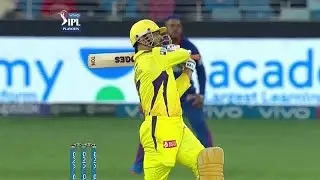 MS Dhoni Innings. IPL 2021 Playoffs, DC vs CSK, Qualifier 1. 10th October 2021.