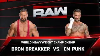 WWE 2k25 | Брон Брейккер против Си Эм Панка за титул чемпиона мира в тяжелом весе