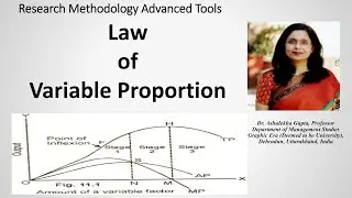 Law of Variable Proportion Proportion (production function) (labor) (one variable)