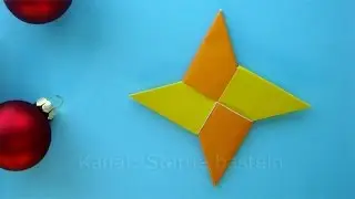 Weihnachtssterne basteln - Leichten Origami Stern für Weihnachten falten