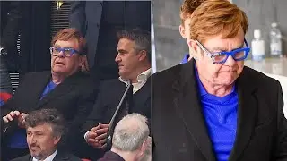 Sir Elton John Enjoys Day at Watford vs. Blackburn Rovers Match