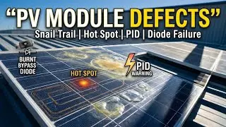 Solar modules defects | types of PV modules defects |Solar Panel Defects | Defects in PV Modules
