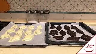 Mustaccioli con cioccolato bianco e fondente