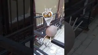 необычное, современное искусство, с использованием янтаря #amber #bird #янтарь #птица #artoftheday
