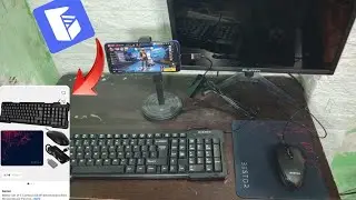 ₹566 - cheapest gaming setup || mobile gaming with keyboard and mouse || GG mouse pro 2 full setup