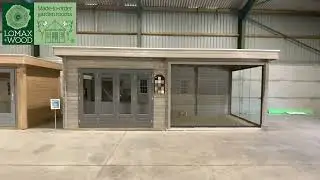 Large Glass Walls Log Cabin