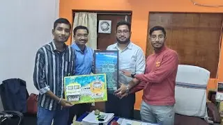 AMRIT BHARAT TRAIN DRAWING AND RAILWAY POEM WRITTEN BY SOUVIK PAUL GIFTED TO IRSME PRITHWISH HALDER.