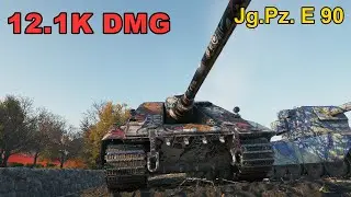 Jg.Pz. E 90 - 12.1K Damage - Map: Redshire - Player: Kapi_160 - Server: EU | World of Tanks